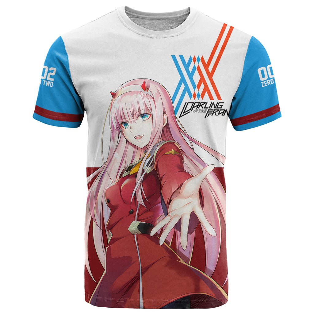 002 Zero Two Strelitzia T Shirt Anime Style TS04 - The Mazicc - Adult - S - Multicolor