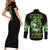 9 Of 10 Voices In My Head Fire Skull Couples Matching Short Sleeve Bodycon Dress and Long Sleeve Button Shirt TS04 - The Mazicc - S - S - Multicolor