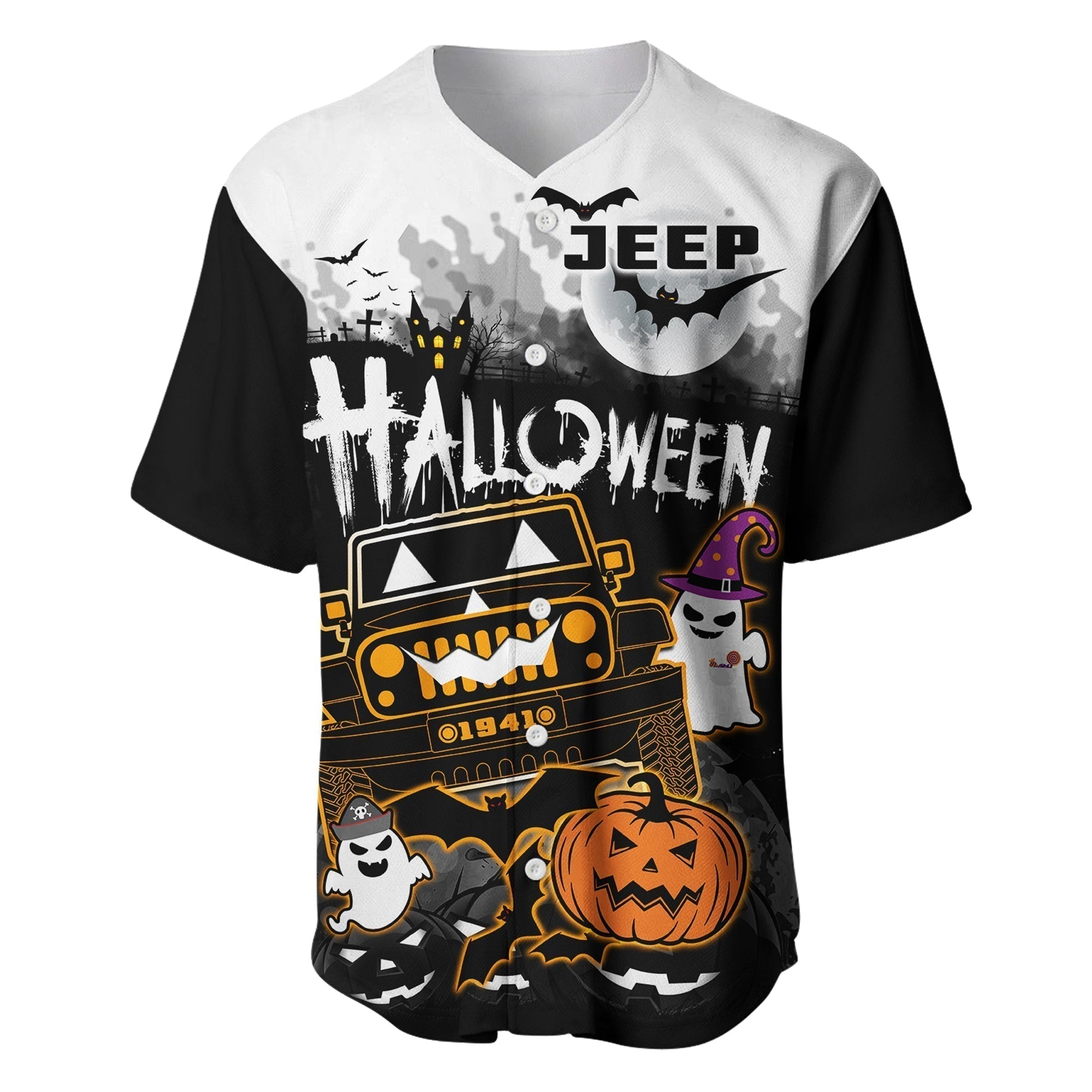 jeep-1941-baseball-jersey-halloween-pumpkin-ghost