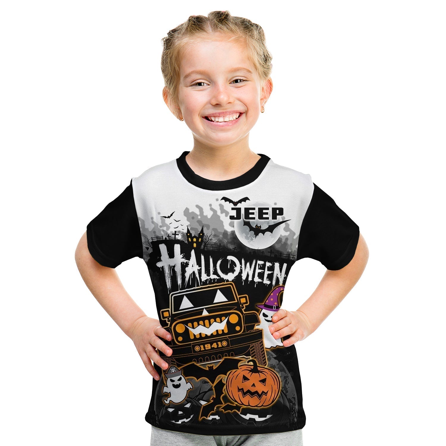 jeep-1941-t-shirt-kid-halloween-pumpkin-ghost