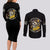 A Little Sunshine A Little Savage Skull Couples Matching Long Sleeve Bodycon Dress and Long Sleeve Button Shirt TS04 - The Mazicc - S - S - Multicolor