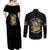 A Little Sunshine A Little Savage Skull Couples Matching Off Shoulder Maxi Dress and Long Sleeve Button Shirt TS04 - The Mazicc - S - S - Multicolor