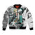 Aigis Persona Bomber Jacket Anime Mix Polygon Cyber Style TS04 - The Mazicc - Unisex - S - Multicolor