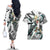 Aigis Persona Couples Matching Off The Shoulder Long Sleeve Dress and Hawaiian Shirt Anime Mix Polygon Cyber Style TS04 - The Mazicc - S - S - Multicolor