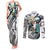 Aigis Persona Couples Matching Tank Maxi Dress and Long Sleeve Button Shirt Anime Mix Polygon Cyber Style TS04 - The Mazicc - S - S - Multicolor