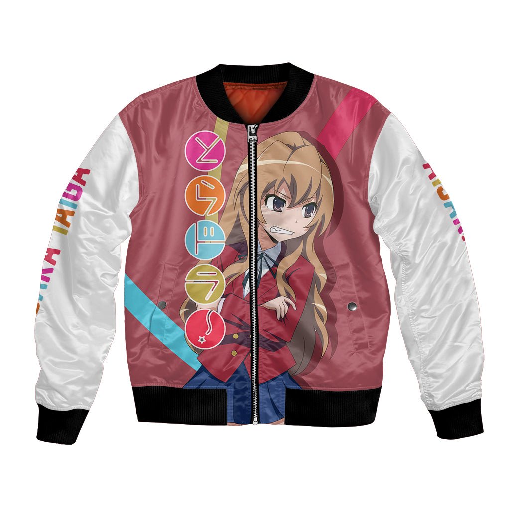 Aisaka Taiga Bomber Jacket Toradora TS04 - The Mazicc - Unisex - S - Red/White