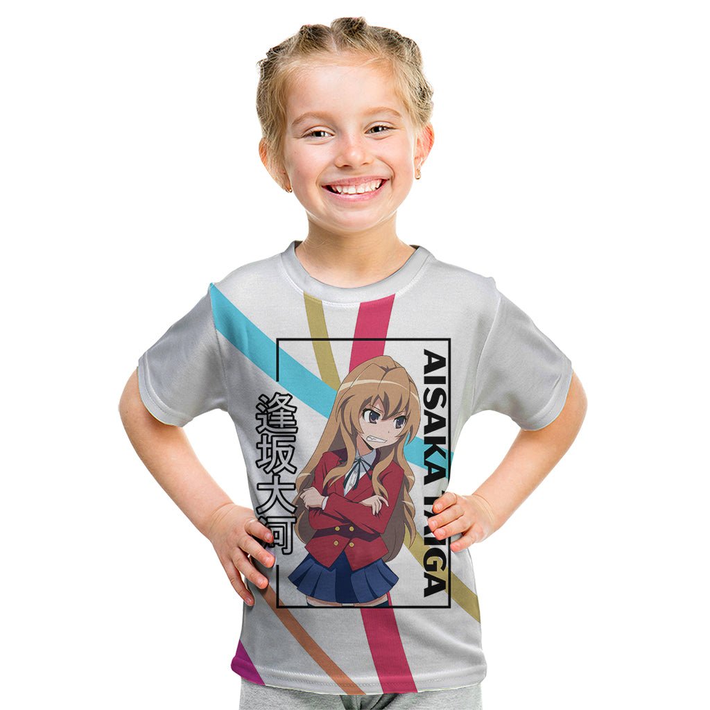 Aisaka Taiga Kid T Shirt Toradora Anime Style TS04 - The Mazicc - Toddler 2/Size 00 - White -