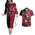 Akagi - Azur Lane Couples Matching Off The Shoulder Long Sleeve Dress and Hawaiian Shirt Anime Game Style TS04 - The Mazicc - S - S - Black/Red