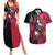 Akagi - Azur Lane Couples Matching Summer Maxi Dress and Hawaiian Shirt Anime Game Style TS04 - The Mazicc - S - S - Black/Red