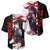 Akame - Akame ga Kill Baseball Jersey Anime Mix Grunge Blood Style TS04 - The Mazicc - S - Black/White -