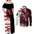 Akame - Akame ga Kill Couples Matching Off Shoulder Maxi Dress and Long Sleeve Button Shirt Anime Mix Grunge Blood Style TS04 - The Mazicc - S - S - Black/White