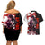 Akame - Akame ga Kill Couples Matching Off Shoulder Short Dress and Hawaiian Shirt Anime Mix Grunge Blood Style TS04 - The Mazicc - S - S - Black/White