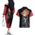 Akatsuki Deidara Couples Matching Off The Shoulder Long Sleeve Dress and Hawaiian Shirt Naruto TS04 - The Mazicc - S - S - Black/Red