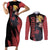 Akatsuki Deidara Couples Matching Short Sleeve Bodycon Dress and Long Sleeve Button Shirt Naruto TS04 - The Mazicc - S - S - Black/Red