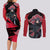 Akatsuki Itachi Couples Matching Long Sleeve Bodycon Dress and Long Sleeve Button Shirt Naruto TS04 - The Mazicc - S - S - Black/Red