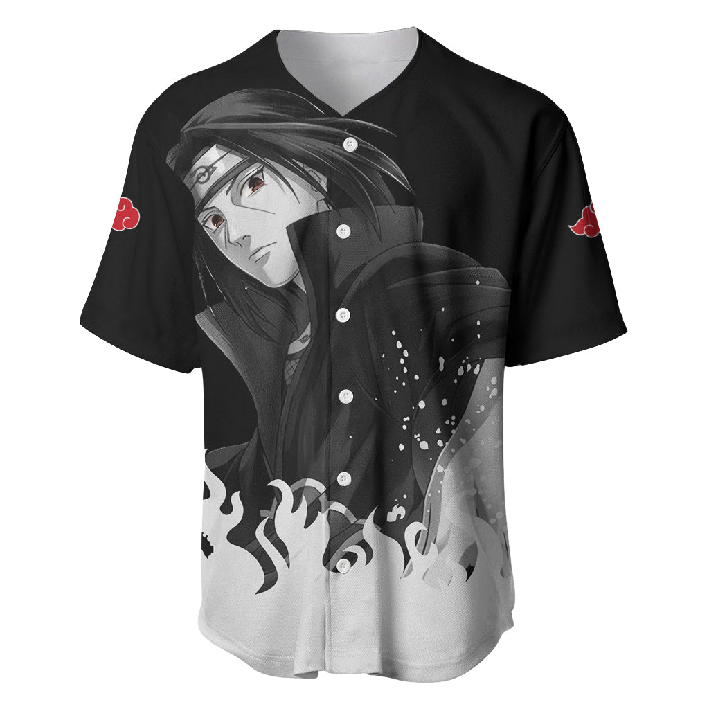 Akatsuki Itachi Uchiha Akatsuki Itachi Uchiha Baseball Jersey TS04 - The Mazicc - S - Black -