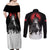 Akatsuki Itachi Uchiha Akatsuki Itachi Uchiha Couples Matching Off Shoulder Maxi Dress and Long Sleeve Button Shirt TS04 - The Mazicc - S - S - Black