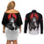 Akatsuki Itachi Uchiha Akatsuki Itachi Uchiha Couples Matching Off Shoulder Short Dress and Long Sleeve Button Shirt TS04 - The Mazicc - S - S - Black