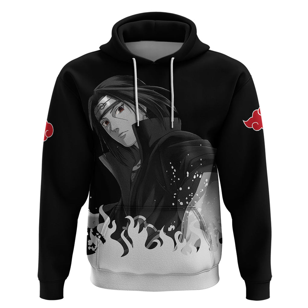 Akatsuki Itachi Uchiha Akatsuki Itachi Uchiha Hoodie TS04 - The Mazicc - Pullover Hoodie - S - Black