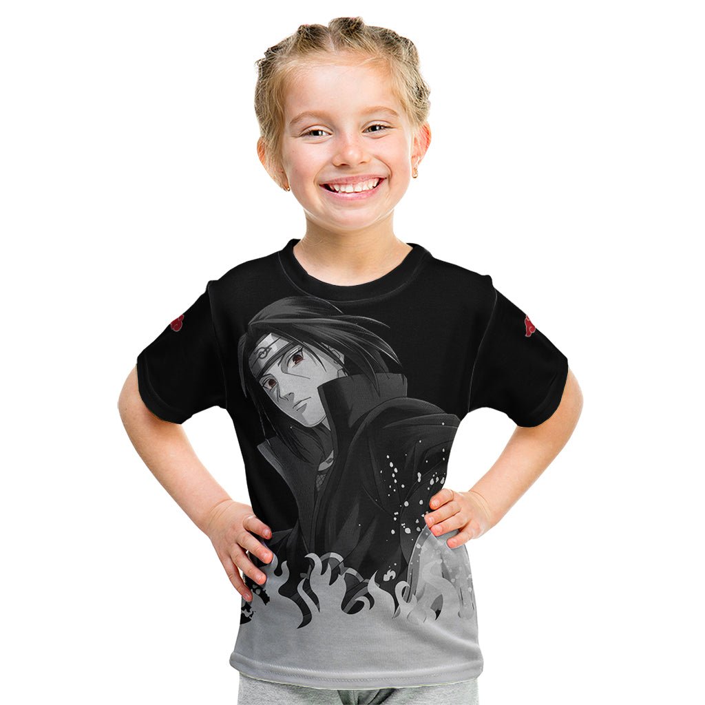 Akatsuki Itachi Uchiha Akatsuki Itachi Uchiha Kid T Shirt TS04 - The Mazicc - Toddler 2/Size 00 - Black -