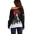 Akatsuki Itachi Uchiha Akatsuki Itachi Uchiha Off Shoulder Sweater TS04 - The Mazicc - Women - 2XS - Black