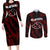 Akatsuki Madara Uchiha Couples Matching Long Sleeve Bodycon Dress and Long Sleeve Button Shirt TS04 - The Mazicc - S - S - Multicolor