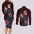 Akatsuki Pain - Anime Tie - Dye Style Couples Matching Long Sleeve Bodycon Dress and Long Sleeve Button Shirt TS04 - The Mazicc - S - S - Multicolor