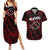 Akatsuki Pain - Anime Tie - Dye Style Couples Matching Summer Maxi Dress and Hawaiian Shirt TS04 - The Mazicc - S - S - Multicolor