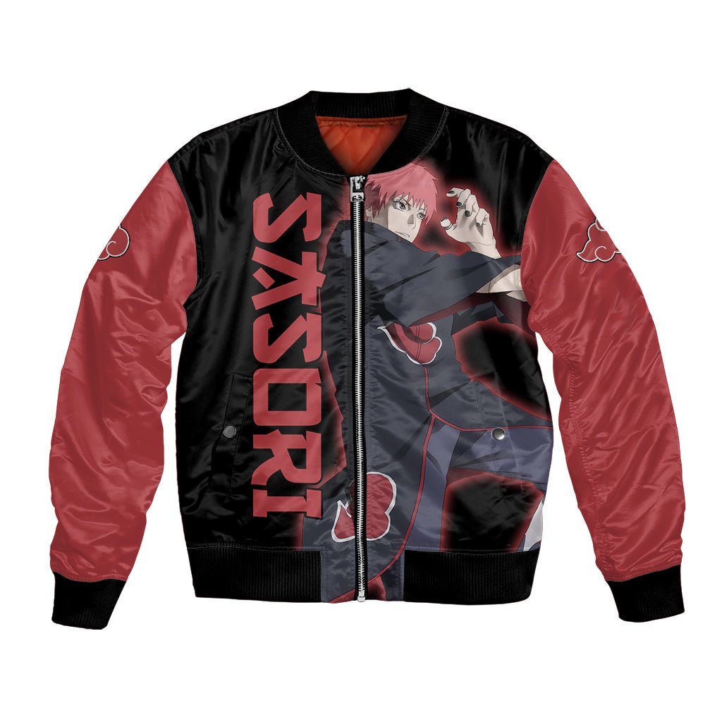 Akatsuki Sasori Bomber Jacket Naruto TS04 - The Mazicc - Unisex - S - Black/Red