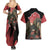 Akatsuki Sasori Couples Matching Summer Maxi Dress and Hawaiian Shirt Naruto TS04 - The Mazicc - S - S - Black/Red