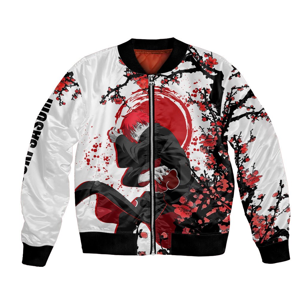 Akatsuki Sasori - Japan Style Anime Bomber Jacket TS04 - The Mazicc - Unisex - S - White