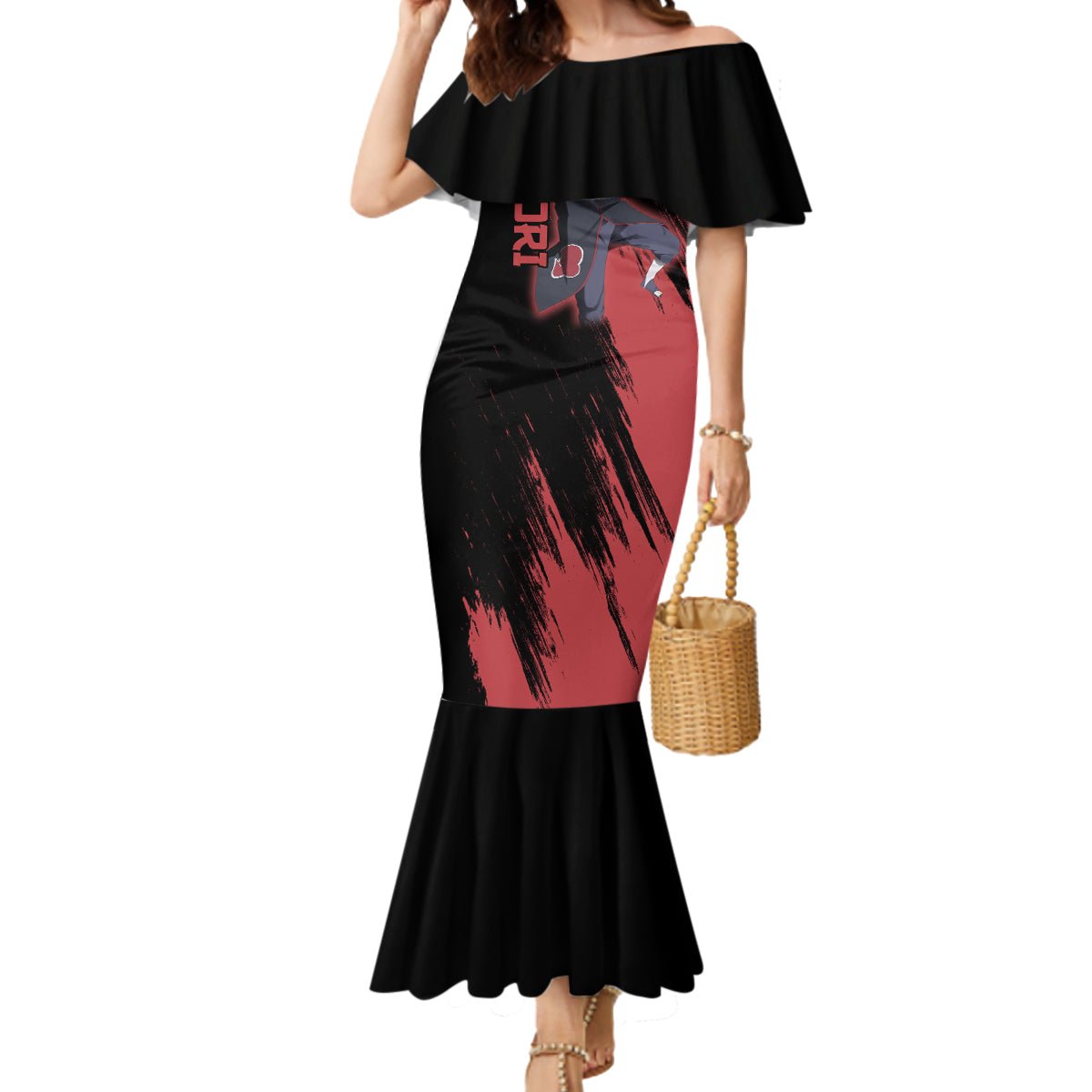 Akatsuki Sasori Mermaid Dress Naruto TS04 - The Mazicc - Women - S - Black/Red