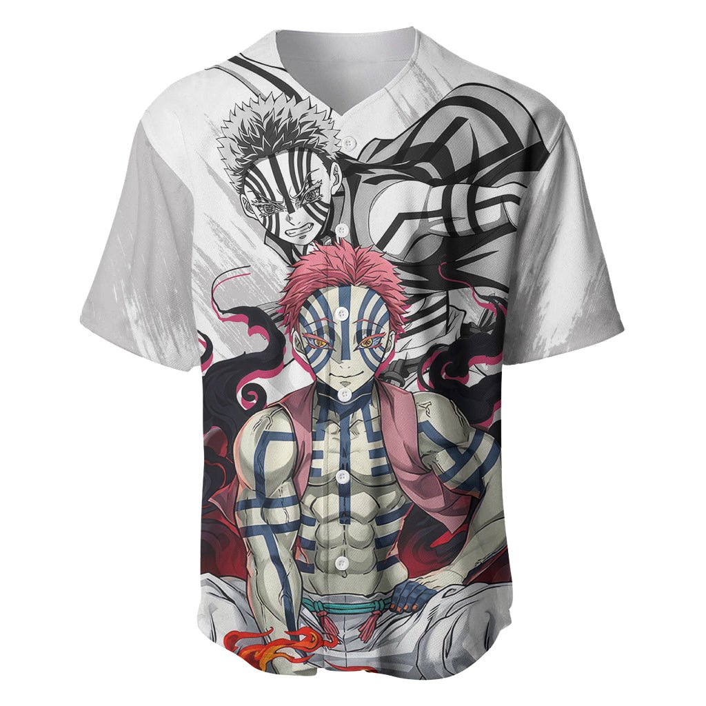 Akaza Baseball Jersey Demon Slayer TS04 - The Mazicc - S - White -