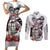 Akaza Couples Matching Short Sleeve Bodycon Dress and Long Sleeve Button Shirt Demon Slayer TS04 - The Mazicc - S - S - White