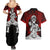 Akaza Demon Slayer Couples Matching Summer Maxi Dress and Hawaiian Shirt Japan Art TS04 - The Mazicc - S - S - Red