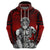 Akaza Demon Slayer Hoodie Japan Art TS04 - The Mazicc - Zip Hoodie - S - Red