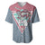 Akaza - Demons Layer Baseball Jersey Anime Mix Japan Pattern Style TS04 - The Mazicc - S - Gray/Red -