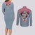 Akaza - Demons Layer Couples Matching Long Sleeve Bodycon Dress and Long Sleeve Button Shirt Anime Mix Japan Pattern Style TS04 - The Mazicc - S - S - Gray/Red