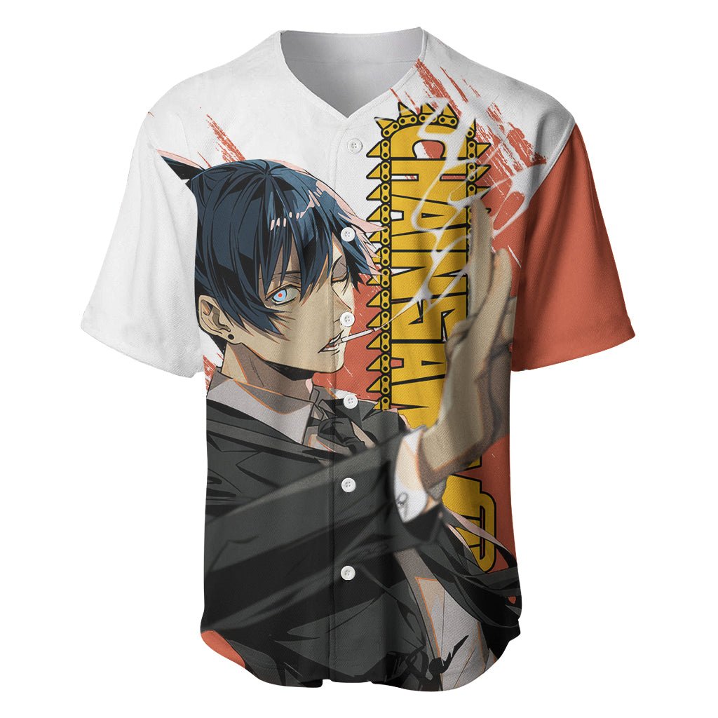 Aki Hayakawa Baseball Jersey Chainsaw Man TS04 - The Mazicc - S - Multicolor -