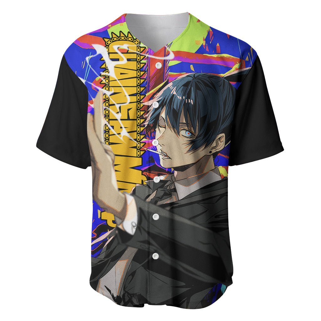 Aki Hayakawa Baseball Jersey Chainsaw Man TS04 - The Mazicc - S - Black -