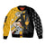 Albarn Maka Soul Eater Bomber Jacket Anime Art Mix With Skull Pattern Style TS04 - The Mazicc - Unisex - S - Black/Yellow