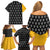 Albarn Maka Soul Eater Family Matching Off Shoulder Short Dress and Hawaiian Shirt Anime Art Mix With Skull Pattern Style TS04 - The Mazicc - Dad's Shirt - Short Sleeve - S - Black/Yellow