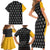 Albarn Maka Soul Eater Family Matching Short Sleeve Bodycon Dress and Hawaiian Shirt Anime Art Mix With Skull Pattern Style TS04 - The Mazicc - Dad's Shirt - Short Sleeve - S - Black/Yellow