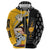 Albarn Maka Soul Eater Hoodie Anime Art Mix With Skull Pattern Style TS04 - The Mazicc - Zip Hoodie - S - Black/Yellow