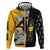 Albarn Maka Soul Eater Hoodie Anime Art Mix With Skull Pattern Style TS04 - The Mazicc - Zip Hoodie - S - Black/Yellow