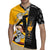 Albarn Maka Soul Eater Rugby Jersey Anime Art Mix With Skull Pattern Style TS04 - The Mazicc - S - Black/Yellow -