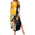 Albarn Maka Soul Eater Summer Maxi Dress Anime Art Mix With Skull Pattern Style TS04 - The Mazicc - Women - S - Black/Yellow