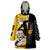 Albarn Maka Soul Eater Wearable Blanket Hoodie Anime Art Mix With Skull Pattern Style TS04 - The Mazicc - Adult - One Size - Black/Yellow