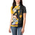 Albarn Maka Soul Eater Women Polo Shirt Anime Art Mix With Skull Pattern Style TS04 - The Mazicc - Female - S - Black/Yellow