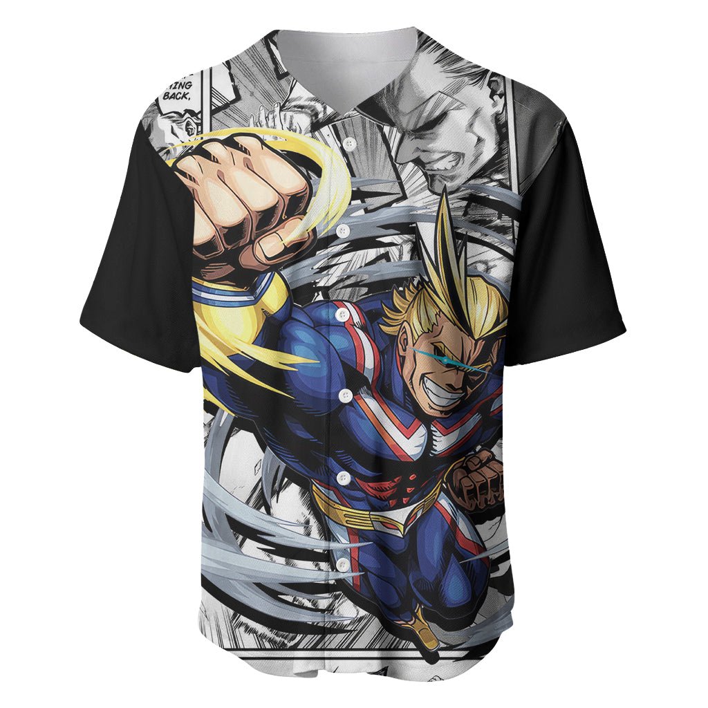 All Might Baseball Jersey Manga Style TS04 - The Mazicc - S - Multicolor -